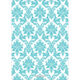Aqua Damask Invitations Image 2 of 12